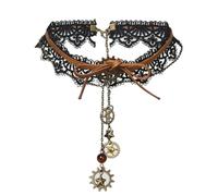 GRACEART Women's Steampunk Pendant Necklace Vintage Lace Choker