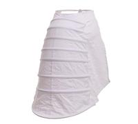 GRACEART Women's Victorian Crinoline Hoop Bustle Cage Pannier White