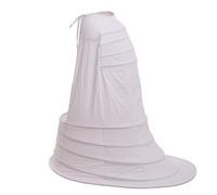 GRACEART Women's Victorian Crinoline Hoop Bustle Cage Pannier White