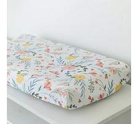 Graced Soft Luxuries Fitted Changing Pad Covers 100% Breathable Cotton for Girls, (Floral Burst)