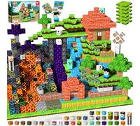 GraceDuck 150 PCS Magnetic Blocks with 6 Baseplate, Magnetic Building Cubes for Kids Ages 4-8, Stacking Blocks STEM Building Toys for Boys Girls Ages 3 4 5 6 7 8-12 Birthday Gifts