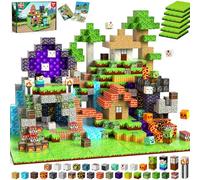 GraceDuck 150 PCS Magnetic Blocks with 6 Baseplate, Magnetic Building Cubes for Kids Ages 4-8, Stacking Blocks STEM Building Toys for Boys Girls Ages 3 4 5 6 7 8-12 Birthday Gifts