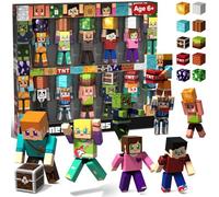 GraceDuck 20-Piece Rotatable Magnetic Action Figures with Magnetic Building Blocks Set - STEM Educational Toys for Kids, Ideal Christmas Birthday Gift for Boys & Girls Ages 3+