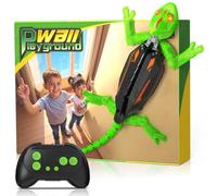 GraceDuck Glow-in-the-Dark Wall-Climbing RC Toy, Rechargeable Remote Control with LED Eyes, Climbing Walls, 360° Rotating, Climbing for Floor and Wall, Gift for Kids Aged 3+, Christmas Birthday