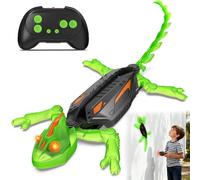 GraceDuck Glow-in-the-Dark Wall-Climbing RC Toy, Rechargeable Remote Control with LED Eyes, Climbing Walls, 360° Rotating, Climbing for Floor and Wall, Gift for Kids Aged 3+, Christmas Birthday