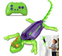 GraceDuck Glow-in-the-Dark Wall-Climbing RC Toy, Rechargeable Remote Control with LED Eyes, Climbing Walls, 360° Rotating, Climbing for Floor and Wall, Gift for Kids Aged 3+, Christmas Birthday