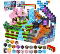 GraceDuck Magnetic Blocks-150 PCS Build Dark Swordsman's Forest Castle - Magnetic Toys for Montessori Toddler Christmas Birthday Gifts - STEM Sensory Toys for Age 3+ Boys & Girls