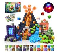 GraceDuck Magnetic Building Blocks, Dark Light 150 Pcs Original Craft STEM Toy Set, Kids Learning Educational Construction Sensory Toys for 3 4 5 6 7 8 9 10 Year Old Boys Girls Gift