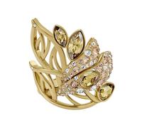 Graceful Bloom Cocktail Ring - female - Swarovski - Rings - Yellow - ONE SIZE - Accessories ONE SIZE