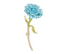 Graceful Carnation Shaped Brooch for Work Parties Carnation Brooch Coating Flower Pin