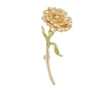 Graceful Carnation Shaped Brooch for Work Parties Safe Lapel Pin
