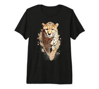 Graceful Cheetah Sprint Dynamic Cheetah Running Wild Cheetah Premium T-Shirt
