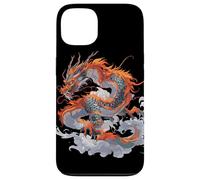 Graceful Chinese Dragon Art with Mythical Scales & Clouds Case for iPhone 13