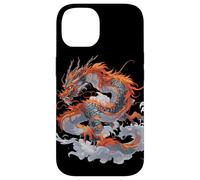 Graceful Chinese Dragon Art with Mythical Scales & Clouds Case for iPhone 14