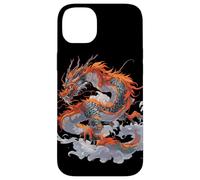 Graceful Chinese Dragon Art with Mythical Scales & Clouds Case for iPhone 14 Plus