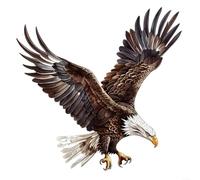 Graceful Eagle Wall Decal for Mirrored Plastic Objects Safe and Stylish