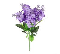 Graceful Faux Hyacinth Arrangement with 5 Blooms for Home For Office and Party Decoration Realistic Texture and Soft Petals (light purple)