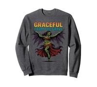 Graceful From The Grave Gothic Undead Dancer Design Sweatshirt
