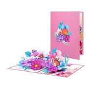 Graceful Galsang Flower Elegant 3D Pop Up Greeting Card