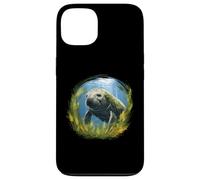 Graceful Manatee surrounded by Sea Grass - a sea cow at home Case for iPhone 13