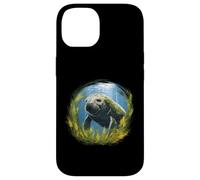 Graceful Manatee surrounded by Sea Grass - a sea cow at home Case for iPhone 14