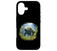 Graceful Manatee surrounded by Sea Grass - a sea cow at home Case for iPhone 17