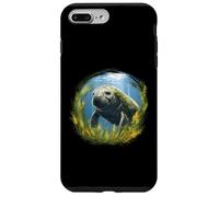 Graceful Manatee surrounded by Sea Grass - a sea cow at home Case for iPhone 7 Plus/8 Plus