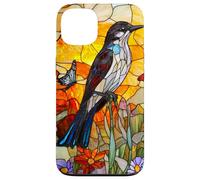 Graceful Mockingbird with Sunset Flora Case for iPhone 13