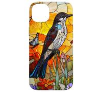 Graceful Mockingbird with Sunset Flora Case for iPhone 14 Plus
