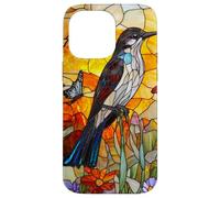 Graceful Mockingbird with Sunset Flora Case for iPhone 14 Pro Max