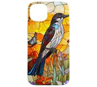 Graceful Mockingbird with Sunset Flora Case for iPhone 15 Plus