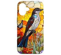 Graceful Mockingbird with Sunset Flora Case for iPhone 16