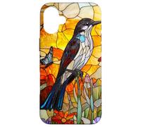 Graceful Mockingbird with Sunset Flora Case for iPhone 16 Plus