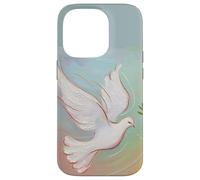 Graceful Peace Dove/pastel/olive branches Case for iPhone 14 Pro