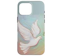 Graceful Peace Dove/pastel/olive branches Case for iPhone 16 Pro Max