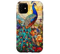 Graceful Peacock with Sunset Glow and Flora Case for iPhone 11