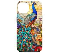 Graceful Peacock with Sunset Glow and Flora Case for iPhone 13
