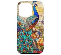 Graceful Peacock with Sunset Glow and Flora Case for iPhone 13 Pro
