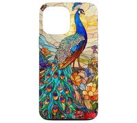 Graceful Peacock with Sunset Glow and Flora Case for iPhone 13 Pro Max