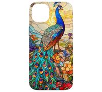 Graceful Peacock with Sunset Glow and Flora Case for iPhone 14 Plus