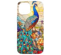 Graceful Peacock with Sunset Glow and Flora Case for iPhone 15