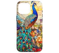 Graceful Peacock with Sunset Glow and Flora Case for iPhone 16 Pro Max