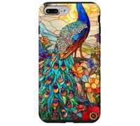 Graceful Peacock with Sunset Glow and Flora Case for iPhone 7 Plus/8 Plus