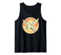 Graceful Pegasus with Heavenly Wings in Flight Tank Top
