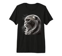 Graceful Scottish Fold Cat Profile Premium T-Shirt