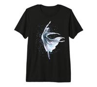 Graceful Watercolor Ballerina Dance Ballet Lover Premium T-Shirt