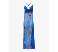Gracejacob Womensmidnight Abstract-print Woven Maxi Dress L