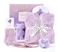 Gracelife Birthday Gifts for Women Friendship Get Well Gifts Thank You Gifts Baskets for Women Birthday Box Sister Friend Female Mom Wife Her Girlfriend Coworker Bestie (Purple)