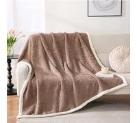 Gracelife Blanket for Women, Sherpa Throw Blanket for Couch, Flannel Butterfly Cozy Soft Blanket for Bed - Fleece, Coffee, 200 * 230cm