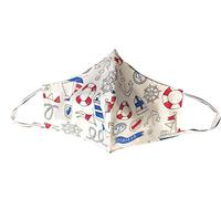 Grace's Accessories 2x Homemade Cotton Face Mask - 1x Large Nautical White + 1x random design -